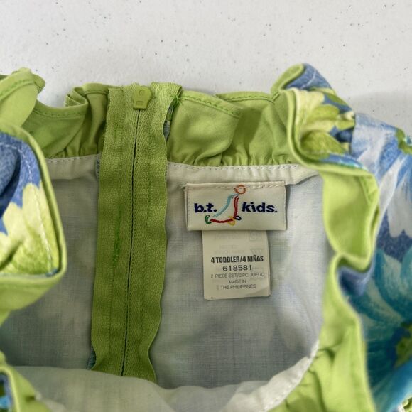 Vtg bt Kids Dress Kids 4T Multi Ruffle Bloomcore Garden Party - Picture 4 of 7